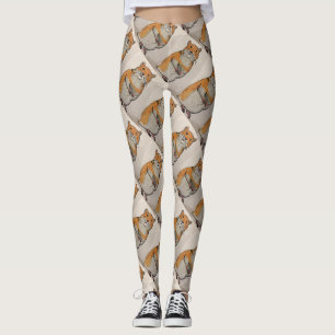 Orange Hamster Leggings
