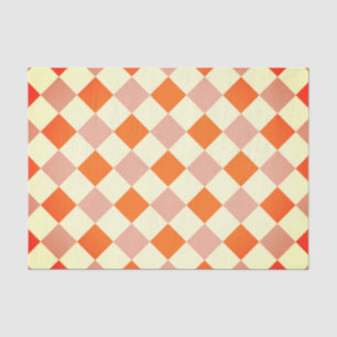 ORANGE HARLEQUIN Tissue Paper