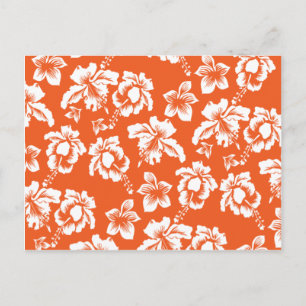 Orange Hawaiian Hibiscus Postcard