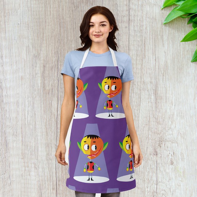 Orange Head Character Apron (Creator Uploaded)