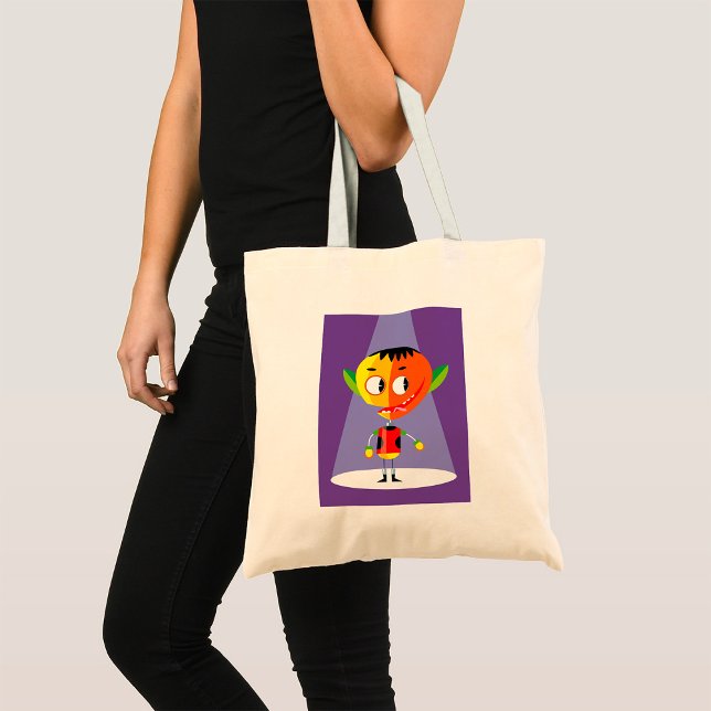 Orange Head Character Tote Bag (Creator Uploaded)