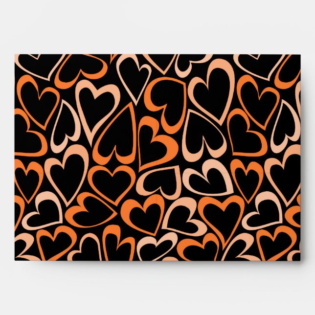 Orange Hearts Envelope (Front)
