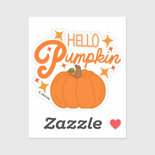 Orange Hello Pumpkin  (Sheet)