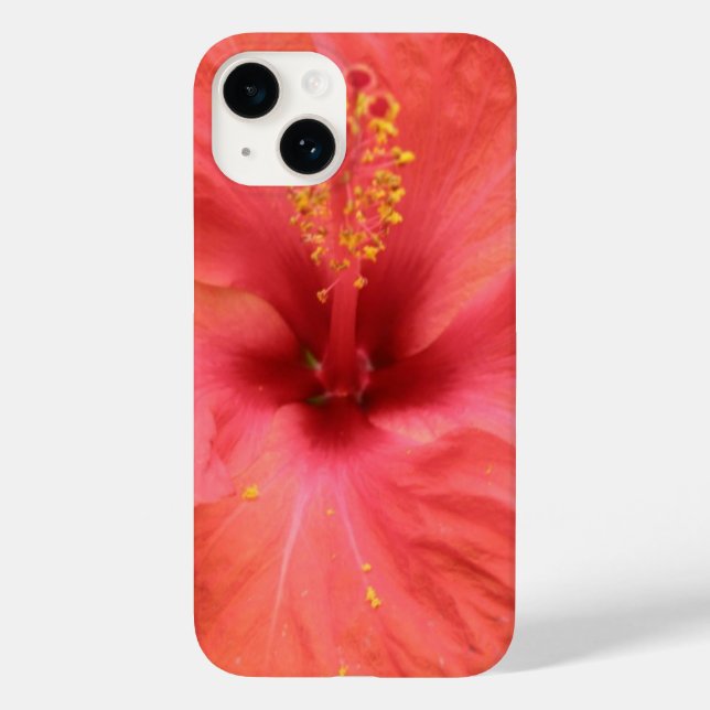 Orange Hibiscus Flower Macro Case-Mate iPhone Case (Back)