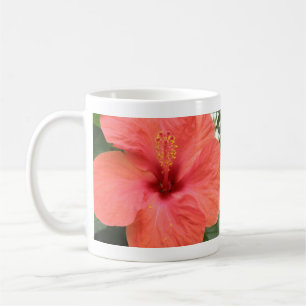 Orange Hibiscus Flower Macro Mug