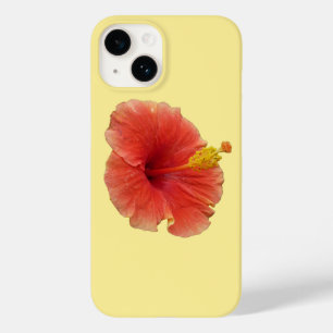 Orange Hibiscus Flower Tropical Floral Case-Mate iPhone 14 Case
