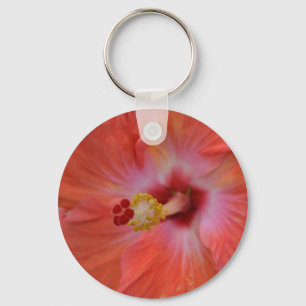 Orange Hibisus Key Chain
