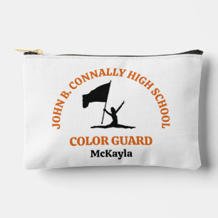 Orange High School Colour Guard Personalised Accessory Pouch