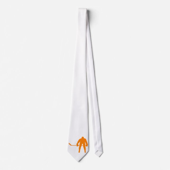 Orange Hockey Tie (Front)