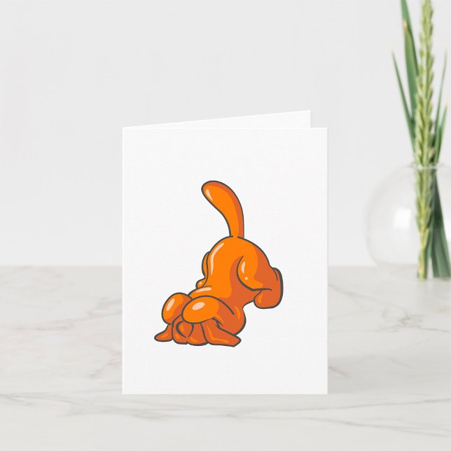 Orange Hound Dog Card (Creator Uploaded)