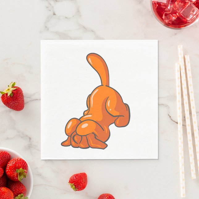 Orange Hound Dog Napkin (Creator Uploaded)