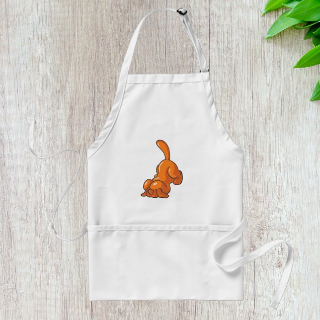 Orange Hound Dog Standard Apron (Creator Uploaded)