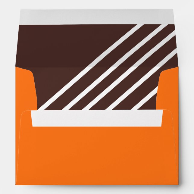 Orange Ikat Envelope (Back (Bottom))