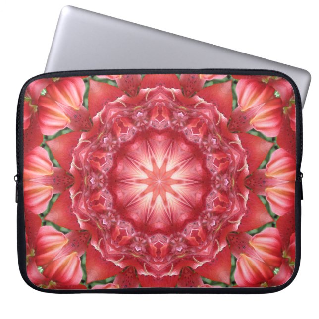 Orange Illusion Laptop Sleeve (Front)