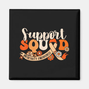Orange Infertility Awareness Support Team Partner Magnet