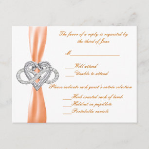 Orange Infinity Heart Response Card