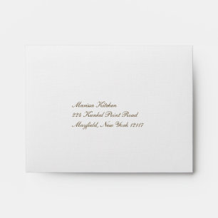 Orange Inside RSVP Envelope