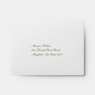 Orange Inside RSVP Envelope