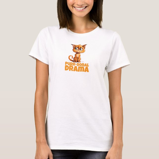 Orange  ironic Cat Lovers Christmas wishes T-Shirt (Front)