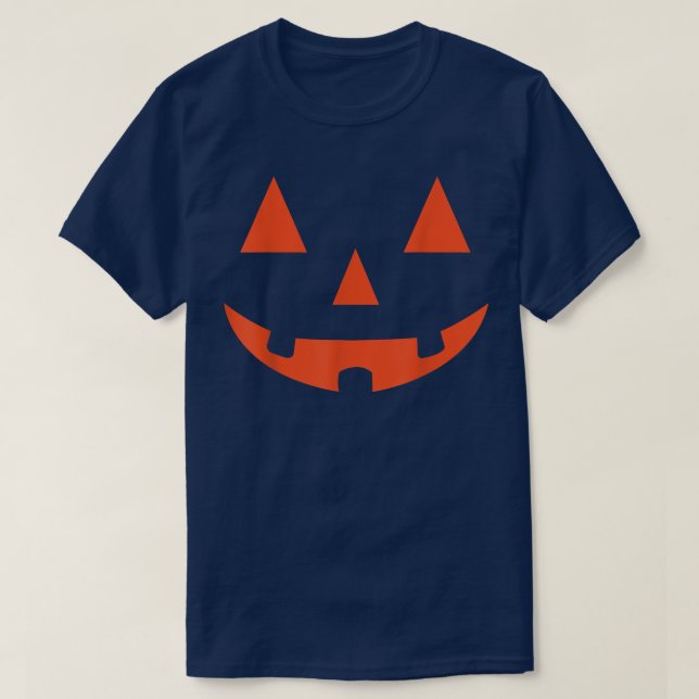 Orange Jack O Lantern Halloween Costume Tee  (Design Front)