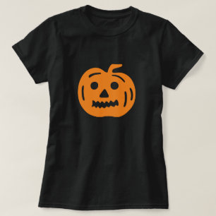 Orange Jack-O-Lantern Pumpkin Halloween T-Shirt