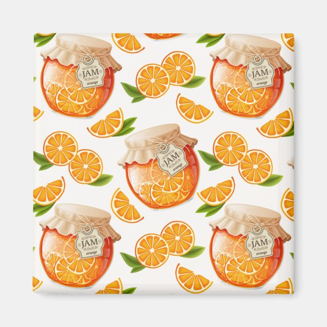 Orange Jam Magnet (Front)