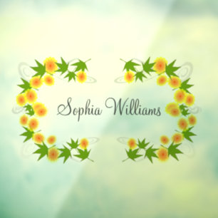 Orange Japanese flowers white