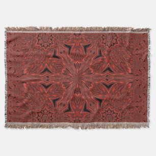 Orange Jasmine Throw Blanket