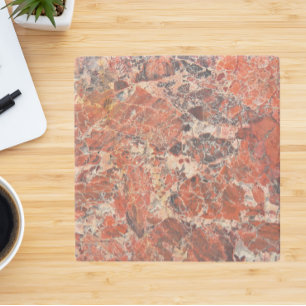 Orange Jasper Stone Pattern Stone Coaster
