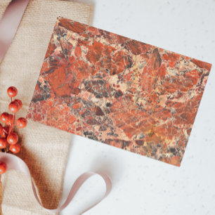 Orange Jasper Stone Pattern Tissue Paper