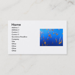 Orange Jellyfish Business Card