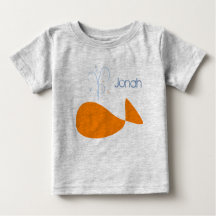 Orange Jonah's Whale Kids T-Shirt