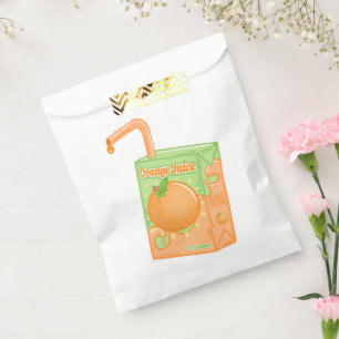 Orange Juice Box Birthday Party Favour Bag
