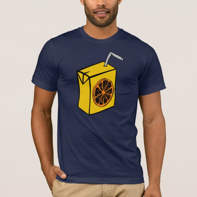 Orange Juice Box Mens T-Shirt (Front)