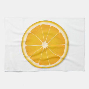Orange Juice Citrus Splash Tea Towel