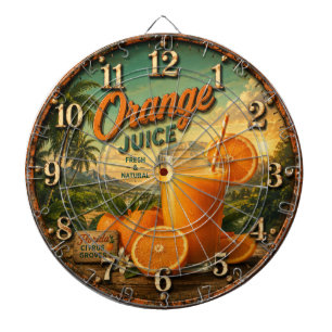 Orange Juice Kitchen Dartboard