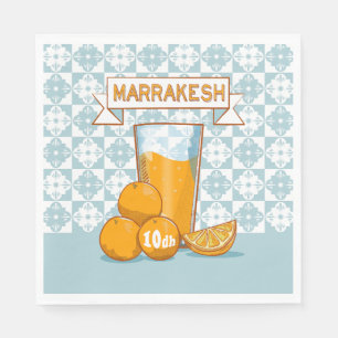 Orange Juice Marrakesh Morocco Napkin