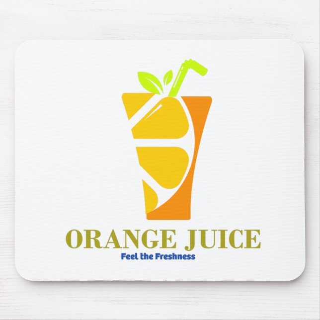 orange juice mouse pad (Front)