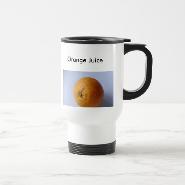 Orange Juice, Orange Juice Travel Mug (Right)