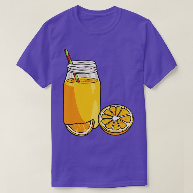 Orange Juice Oranges Fruit Juice Drink T-Shirt (Design Front)