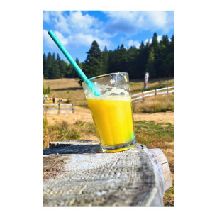 Orange Juice Outdoors – Nature Forest Photography Photo Print