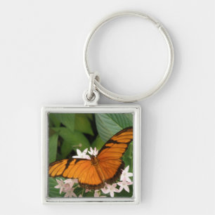 Orange Julia Butterfly Keychain