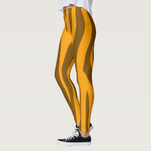 orange kawai sport women leggings
