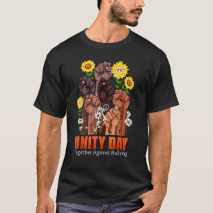 Orange Kids Anti Bullying Love Sign Language Unity T-Shirt