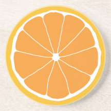 Orange Kitchen Art, Orange Coaster, Bar accessory