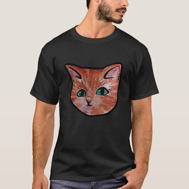 Orange kitty cat T-Shirt (Front)