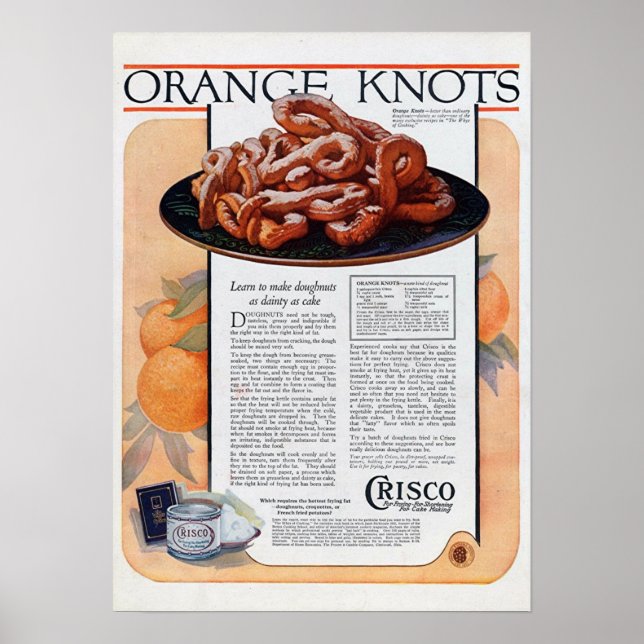 Orange Knots Poster (Front)