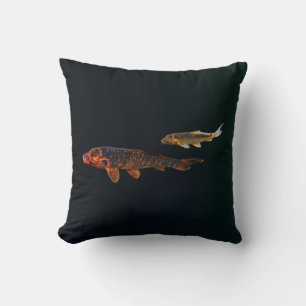 Orange Koi and Gold Koi Cushion