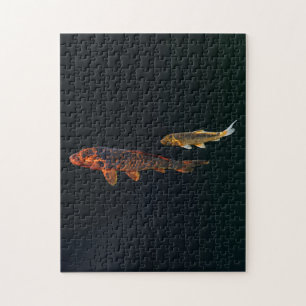 Orange Koi and Gold Koi Jigsaw Puzzle