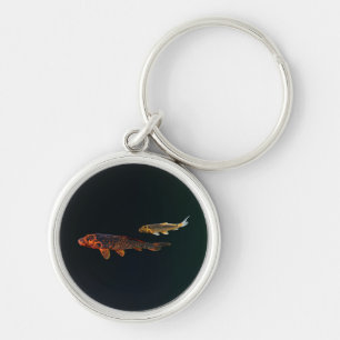 Orange Koi and Gold Koi Key Ring